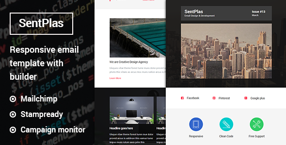 SentPlas - Responsive Multipurpose Email Template with Stampready Builder
           TFx