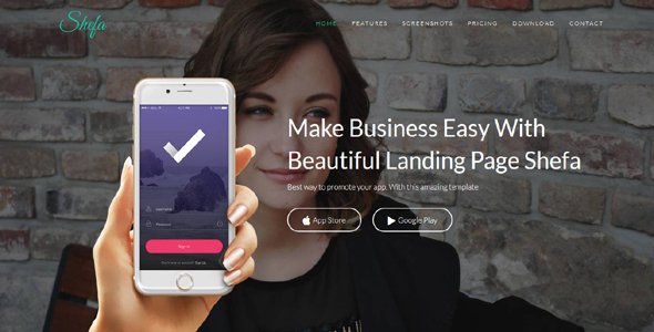 Shefa - App Landing Page
           TFx