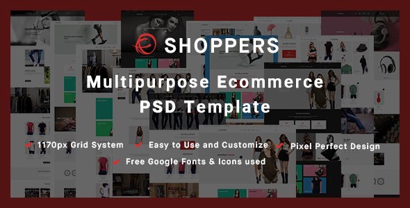 Shoppers - Multipurpose Ecommerce PSD Template
           TFx