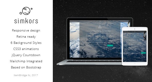 SimKors — Creative Coming Soon & Maintenance Mode Template
           TFx