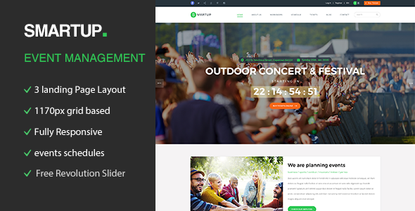 Smart Up - Conference & Event Management WordPress Theme
           TFx