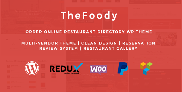 Thefoody - Multivendor Multiple Restaurant WordPress Theme
           TFx