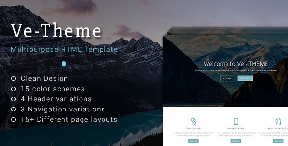 Ve-Theme - Multipurpose HTML Template
           TFx