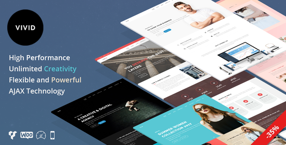 Vivid - Unique Multipurpose Theme For Creative Portfolio & Businesses
           TFx
