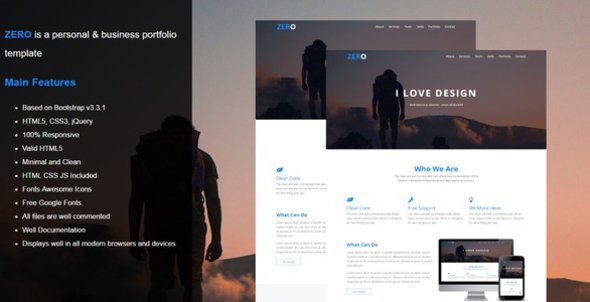 Zero - Personal & Business Portfolio Template
           TFx