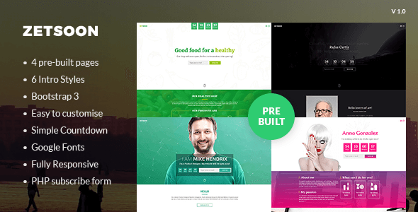 ZetSoon - Multipurpose Coming Soon Template
           TFx