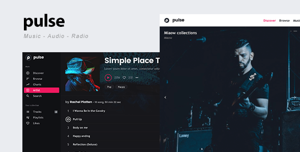 pulse - Music, Audio, Radio WordPress Theme
           TFx