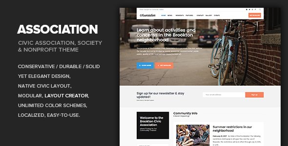 Association - Civic, Society, Third Sector & Nonprofit theme
           TFx