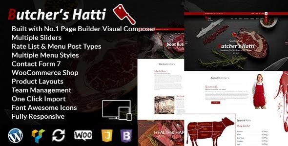Butcher's Hatti - Butcher & Meat Shop Woocommerce WordPress Theme
           TFx