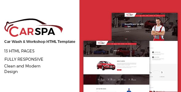 Carspa – Car Repair HTML5 Template
           TFx