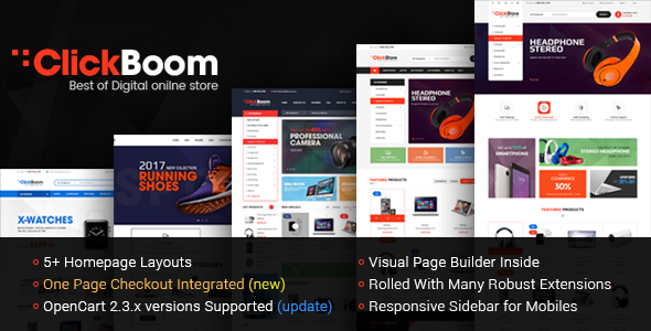 ClickBoom - Multipurpose eCommerce Responsive OpenCart Theme
           TFx