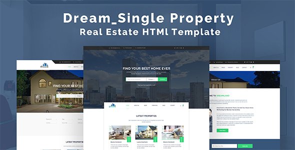 Dream - Single Property Real Estate HTML Template
           TFx