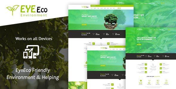 EyeEco Friendly Environmental Nature Ecology Template
           TFx