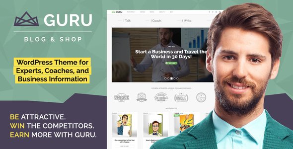 GuruBlog - Responsive Blog & Shop WordPress Theme for Experts
           TFx