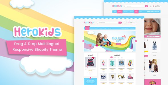 Herokids - Drag & Drop Multilingual Children Kids Shopify Theme
           TFx