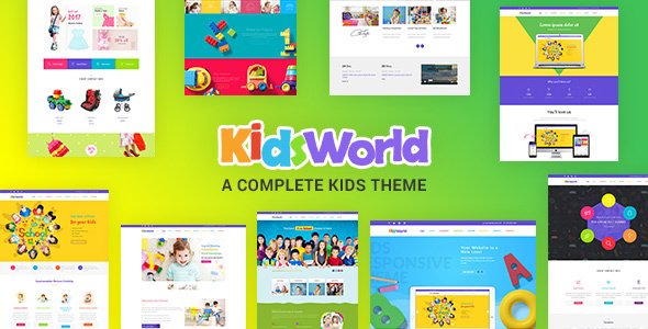 Kids World - Children, Education WordPress Theme
           TFx