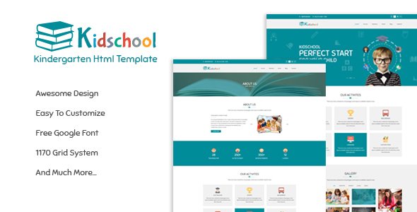 Kidschool - Kids & Kindergarder School HTML Template
           TFx