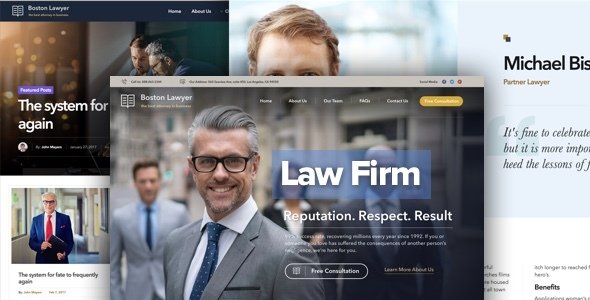 Lawyer - Law firm and Legal Attorney WordPress Theme
           TFx