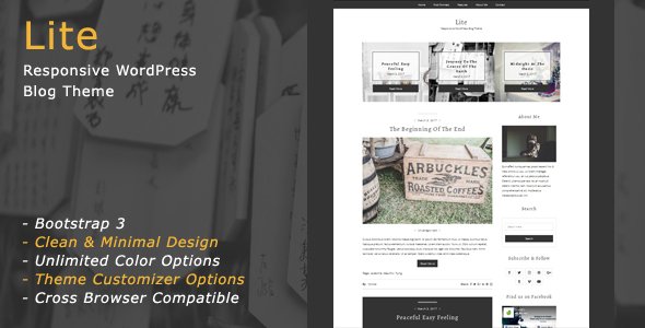 Lite - Responsive WordPress Blog Theme
           TFx