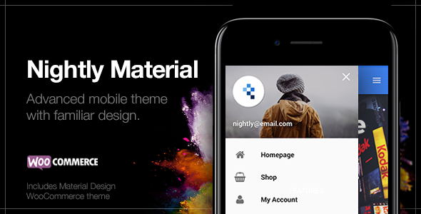 Nightly Material | Mobile Theme for WordPress
           TFx