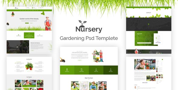 Nursery - Gardening PSD Template
           TFx