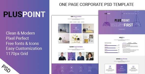 PLUSPOINT - ONE PAGE CORPORATE PSD TEMPLATE
           TFx