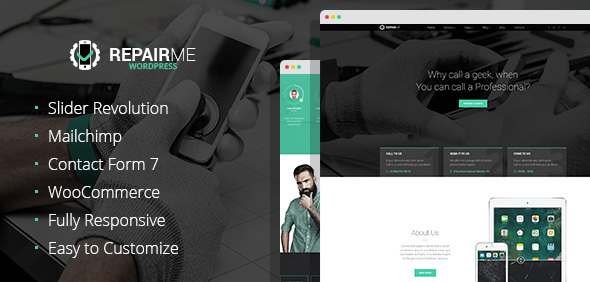 RepairMe - gadgets / home appliance repair workshop WordPress theme
           TFx