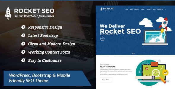 Rocket SEO - Online Marketing, SEO, Social Media Marketing WordPress Theme
           TFx