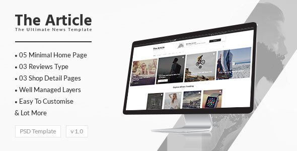 The Article - News PSD Template
           TFx