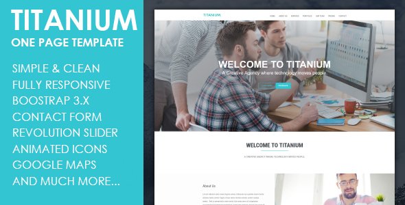 Titanium - Responsive HTML5 Template
           TFx