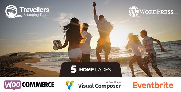 Travellers - Tour & Travels Landing Page WordPress Theme           TFx