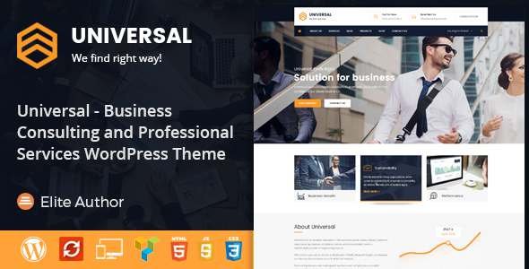 Universal - Business Consulting and Professional Services WordPress Theme
           TFx
