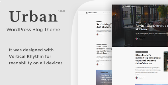 Urban - WordPress Blog Theme
           TFx