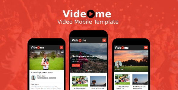 Videome - Video Mobile Template
           TFx