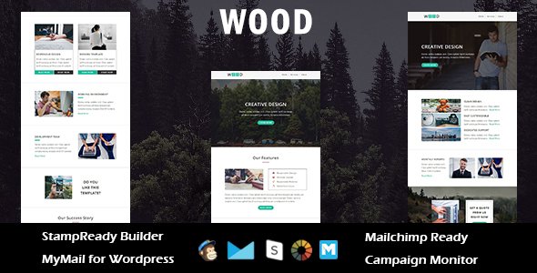 Wood - Multipurpose Responsive Email Template with Stampready Builder Access
           TFx