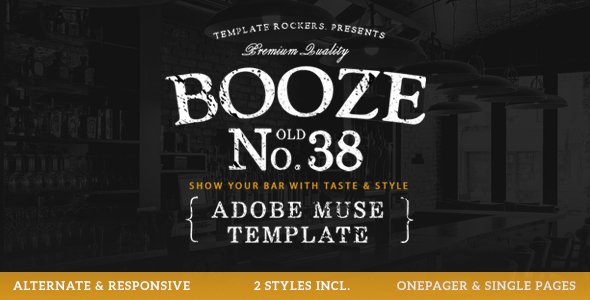 Booze - Bar & Restaurant Muse Template
           TFx