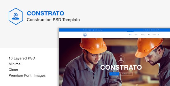 Constrato Construction PSD Template
           TFx