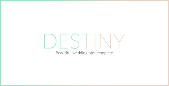 DESTINY - WEDDING HTML TEMPLATE
           TFx