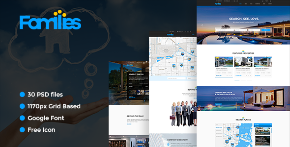 Families - Real Estate PSD Template
           TFx