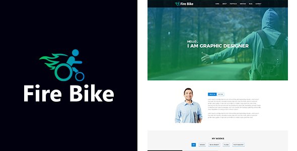 Fire Bike Personal Portfolio PSD Template
           TFx