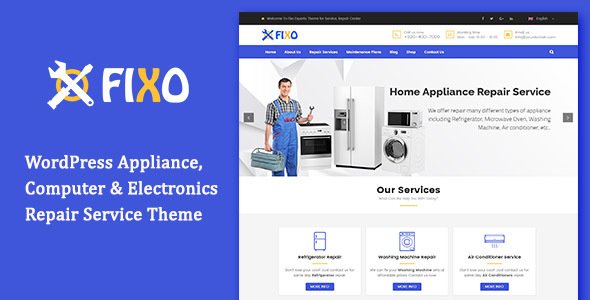 Fixo - Electronics Repair Service WordPress Theme
           TFx