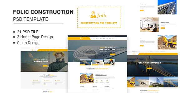 Folic Construction PSD Template
           TFx