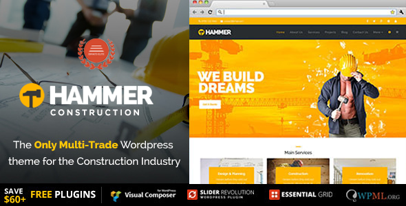 Hammer - Multi-Trade, Construction Business Theme
           TFx