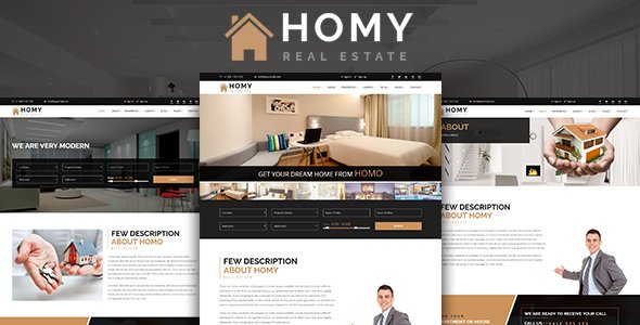 Homy - Real Estate  HTML Template
           TFx