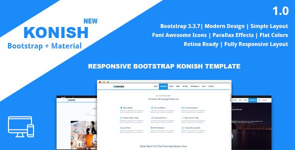 Konish - Landing Page HTML5 Template
           TFx
