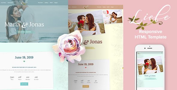 Liebe - Responsive HTML Wedding Template
           TFx Deryck Setiawan