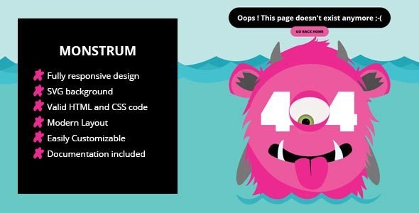 Monstrum - A Responsive 404 Page
           TFx