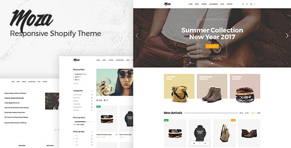 Moza - Drag & Drop Minimal Responsive Shopify Theme
           TFx