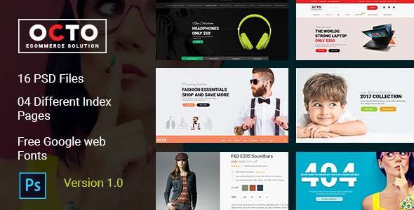 OCTO E-Commerce PSD Template
           TFx Hudasxaz Kenith