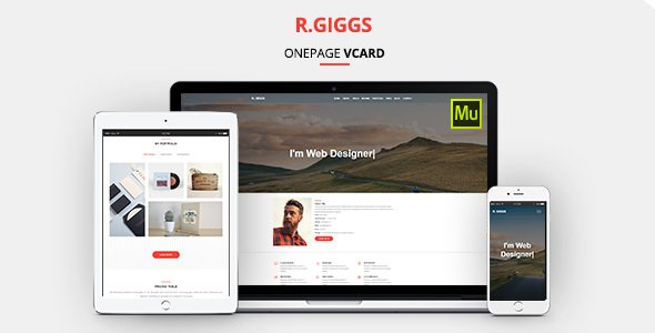 R. Giggs - Vcard, Portfolio & CV Resume Muse Template
           TFx